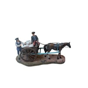 LANG & WISE COLONIAL WILLIAMSBURG 30489732 TWO‎ MEN WITH CART COLLECTIBLE